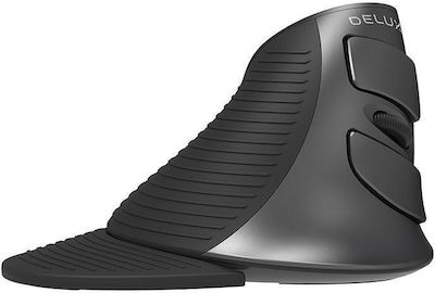 Delux M618G DB Bluetooth Wireless Ergonomic Vertical Mouse Black