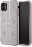 Guess Printed Stripes Back Cover Pink (iPhone 11)