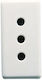 Gewiss Single Power Socket White