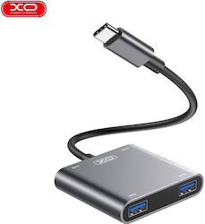 XO HUB012B USB Хъб 4 Порта (USB-A) XO-HUB012B