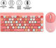 Alcatroz Jellybean A3000 Fără fir Set tastatură și mouse Engleză US Crayon Peach