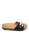 Flache Sandalen für Damen Anatomisch in Schwarz Farbe