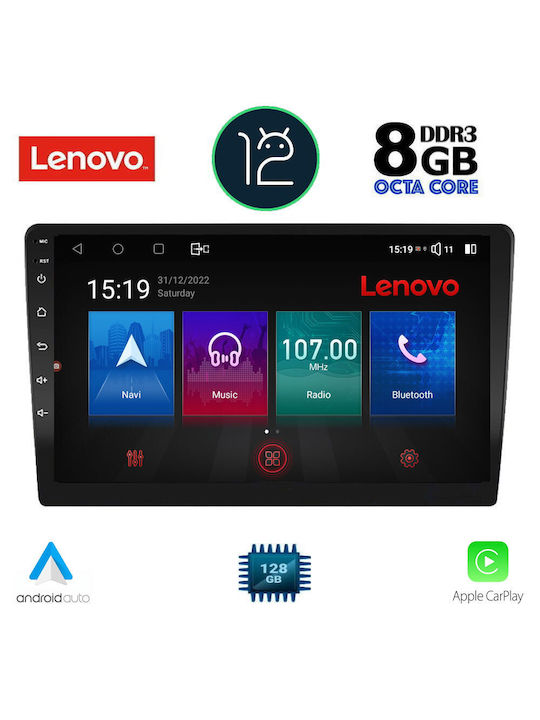 Lenovo Ηχοσύστημα Αυτοκινήτου (Bluetooth/USB/AUX/GPS) με Οθόνη Αφής 9"