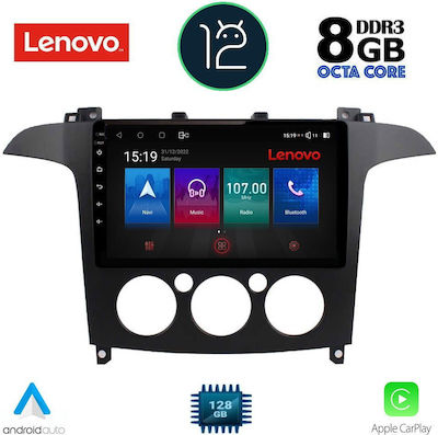 Lenovo Sistem Audio Auto pentru Ford S-Max 2006-2014 (Bluetooth/USB/AUX/WiFi/GPS/Partitură) cu Ecran Tactil 9"