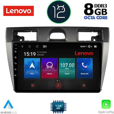 Lenovo Sistem Audio Auto pentru Ford Fiesta 2005-2008 (Bluetooth/USB/AUX/WiFi/GPS/Partitură) cu Ecran Tactil 9"
