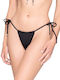 Candy Bikini Slip with Ties Black