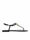 Damen Flache Sandalen Schwarz