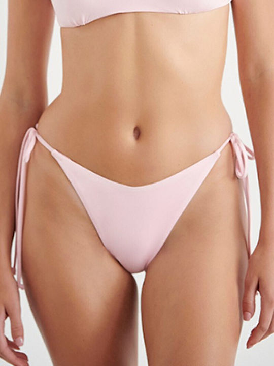 Blu4u Bikini Brazilia cu Șnururi Roz
