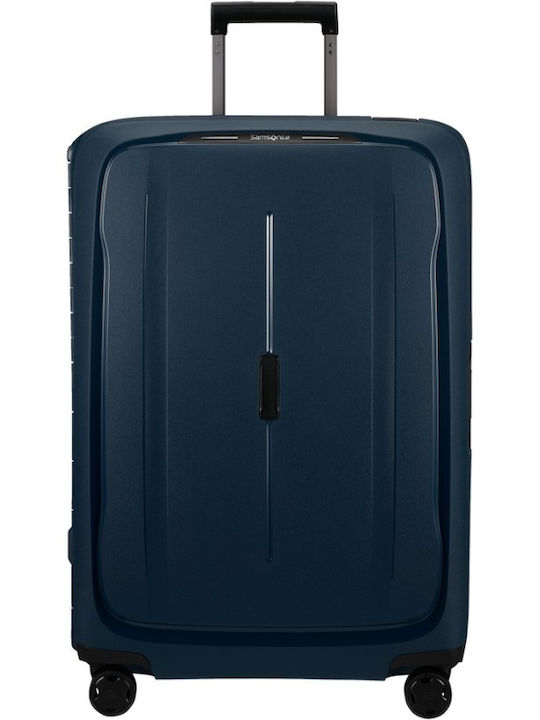 Samsonite Essens Valiză Mare De Călătorie Dură Albastră Cu 4 Roți Înălțime 75 Cm