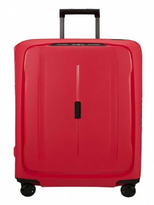 Samsonite Essens Large Travel Suitcase Hard Red with 4 Wheels Height 75cm 146912-A011