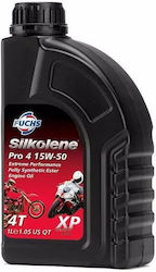 Fuchs Pro 4 XP Synthetic Motorcycle Oil for Four-Stroke Engines 15W-50 1lt