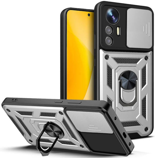 Bodycell Armor Slide Back Cover Πλαστικό Ασημί (Xiaomi 12 / 12X)