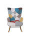 Alma Ohrensessel Mehrfarbig 67x86x92cm