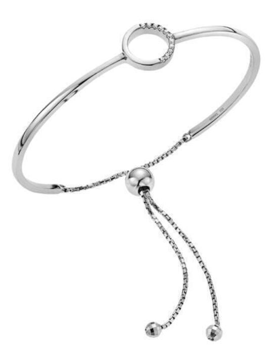 Breeze Damen Armband Handschellen aus Silber mit Zirkon