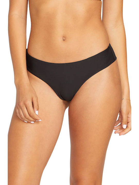 Volcom Simply Seamless Cheekini Bikini Brazil Black