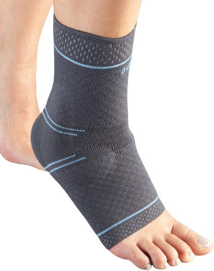 Aurafix 408 Knöchelbandage mit Silikon-Elementen in Grau