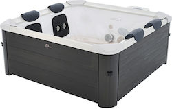 MSpa Oslo Freistehende Badewanne Bioethanol Kamine im Freien mit Hydrotherapie 160x160cm