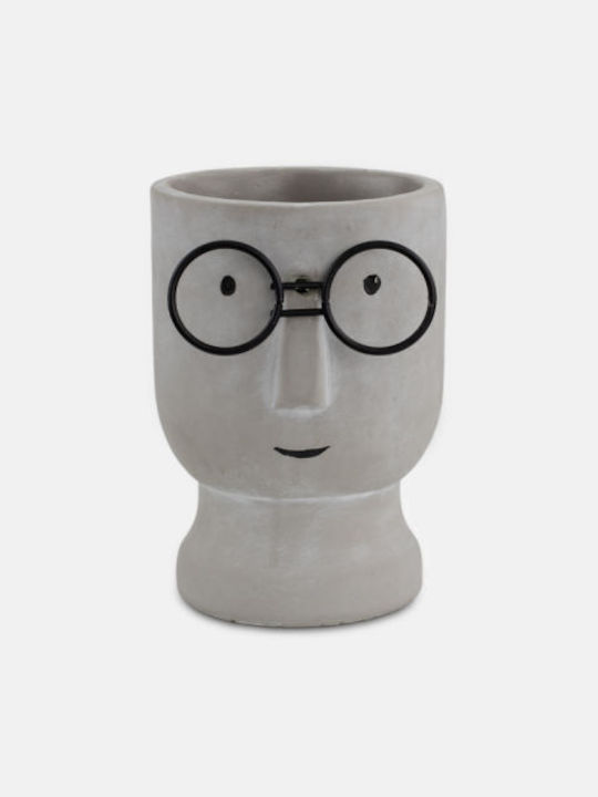 Diosera Family Übertopf Beton Gray 12x12x15εκ.