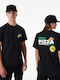 New Era Pizza Ανδρικό T-shirt Κοντομάνικο Μαύρο