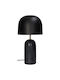 ArteLibre Metal Table Lamp with Black Shade and Base