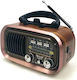 Golon RX-BT618S Retro Tragbares Radio mit Bluetooth und USB Gold