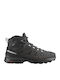 Salomon X Ward Mid GTX Women's Hiking Waterproof Boots With Gore-Tex Membrane Ebony Phantom Black