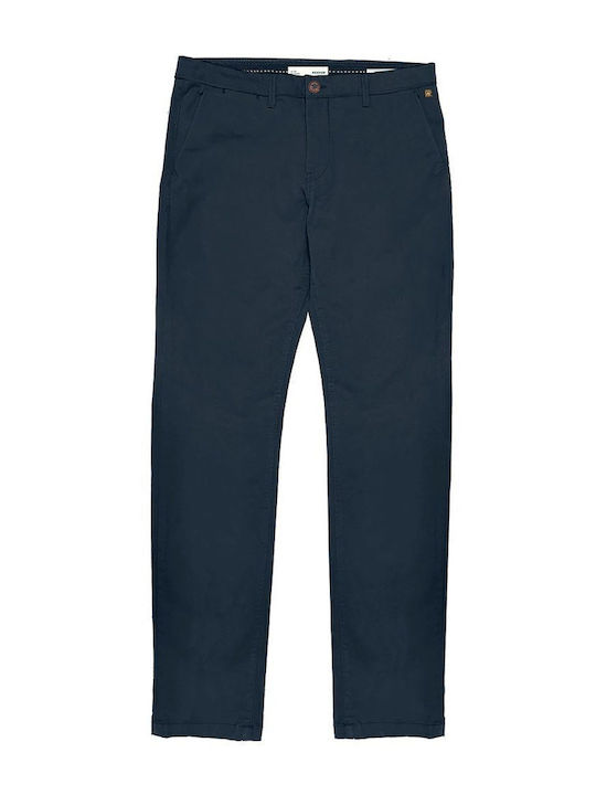 Rebase Men's Trousers Chinos Regular Fit Navy Blue
