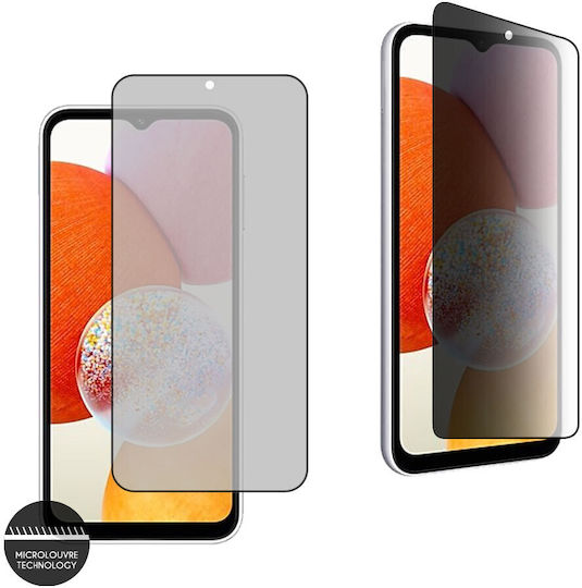 Idol 1991 3D 0.3mm Full Glue Privacy Full Face Tempered Glass Μαύρο (Galaxy A14)