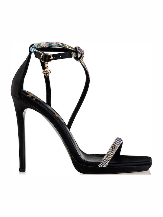 Mairiboo for Envie Sandals with Strass Black