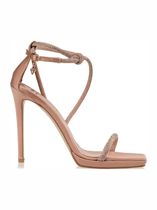 Mairiboo for Envie Sandals with Strass Nude