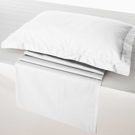 Vesta Home Чаршаф Кралица с Ластик 160x200+40см. Athena 300 White