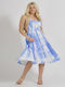 Ble Resort Collection Sommer Midi Kleid Blau