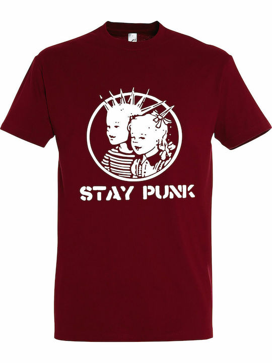 Tshirt unisex "Stay Punk", Chili