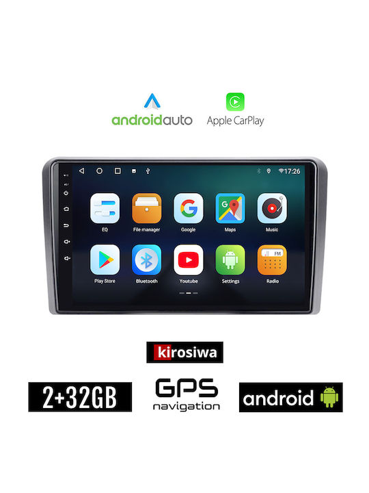 Kirosiwa Car-Audiosystem für Opel Corsa / Astra / Vectra / Zafira / Antara 2004-2011 (Bluetooth/USB/WiFi/GPS/Apple-Carplay/Android-Auto) mit Touchscreen 9"