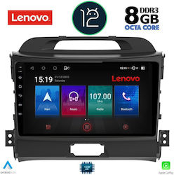 Lenovo Car-Audiosystem für Kia Sportage 2010-2015 (Bluetooth/USB/AUX/WiFi/GPS) mit Touchscreen 9"