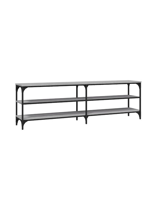 TV Stand from Metal & Wood Gray L160xW30xH50cm