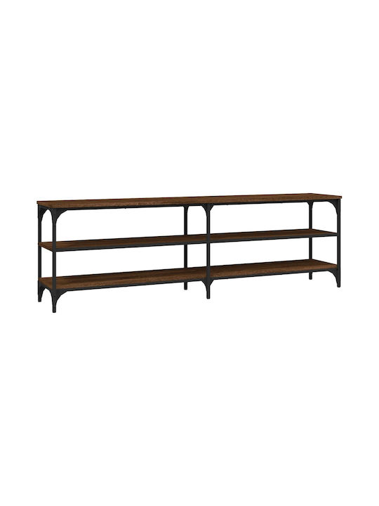 TV Stand from Metal & Wood Brown L160xW30xH50cm