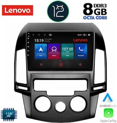 Lenovo Sistem Audio Auto pentru Hyundai i30 2007-2012 (Bluetooth/USB/AUX/WiFi/GPS/Partitură) cu Ecran Tactil 9"