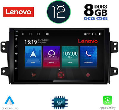 Lenovo Ηχοσύστημα Αυτοκινήτου για Fiat / Suzuki Sedici / SX4 (Bluetooth/USB/AUX/WiFi/GPS) με Οθόνη Αφής 9"