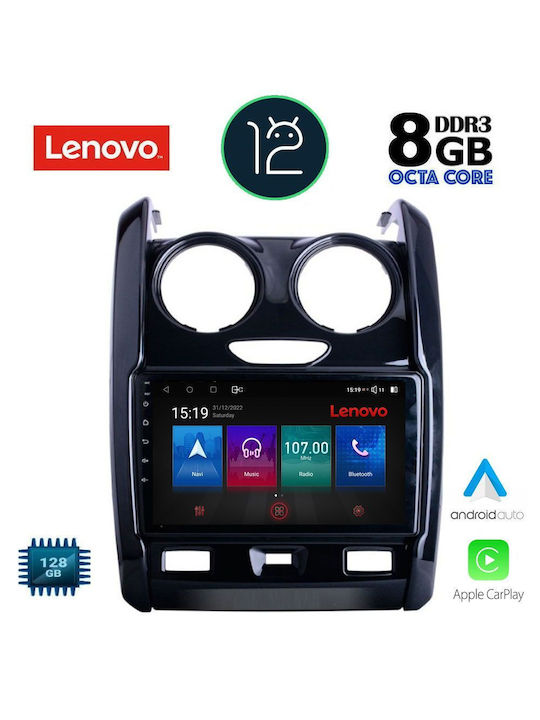 Lenovo Car-Audiosystem für Dacia Staubwedel 2012-2019 (Bluetooth/USB/AUX/WiFi/GPS) mit Touchscreen 9"