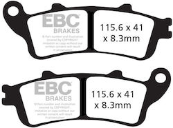 EBC Τακάκια Μοτοσυκλέτας Πίσω