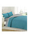 Anna Riska Sheet Sets Single with Elastic 100x200+25cm. Premium 5010 Petrol Blue 3pcs