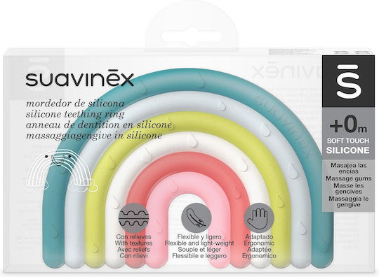 Suavinex Μασητικός Κρίκος Οδοντοφυΐας με Νερό Χωρίς BPA από Καουτσούκ για 0 m+ Multi