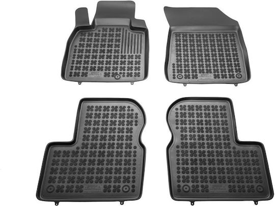 Sahler Set of Front and Rear Mats 4pcs Tray Type for Nissan Micra 2010-2016 Black