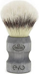 Omega Shaving Brush with Synthetic Hair Bristles Gray