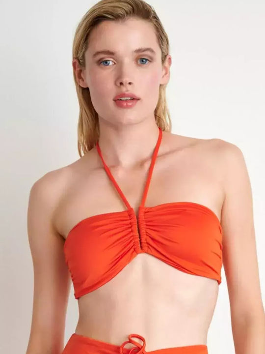Blu4u Bikini Top με Ενίσχυση Πορτοκαλί