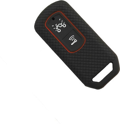 Silicone Car Key Cover Case with 2 Buttons for Honda Black 82947