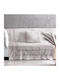 Makis Tselios Home Meandros Ριχτάρι Πολυθρόνας Chenille 180x180εκ. Γκρι 20591