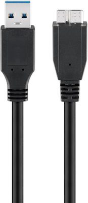 Goobay Regulär USB 3.0 auf Micro-USB-Kabel Schwarz 3m (95027) 1Stück