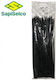 Elvhx Cable Ties Plastic x4.5mm in Black Colour (100pcs) (1148)